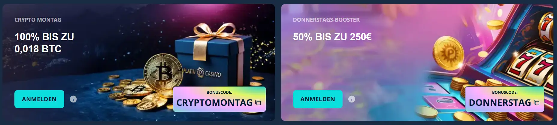 Platincasino Reload-Boni